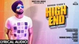 HIGH END LYRICS ROUNAK SINGH