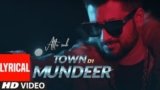 TOWN DI MUNDEER LYRICS ATTRI SAAB | PUNJABI SONG